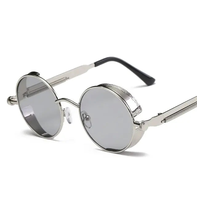 Men Retro Round Sunglasses